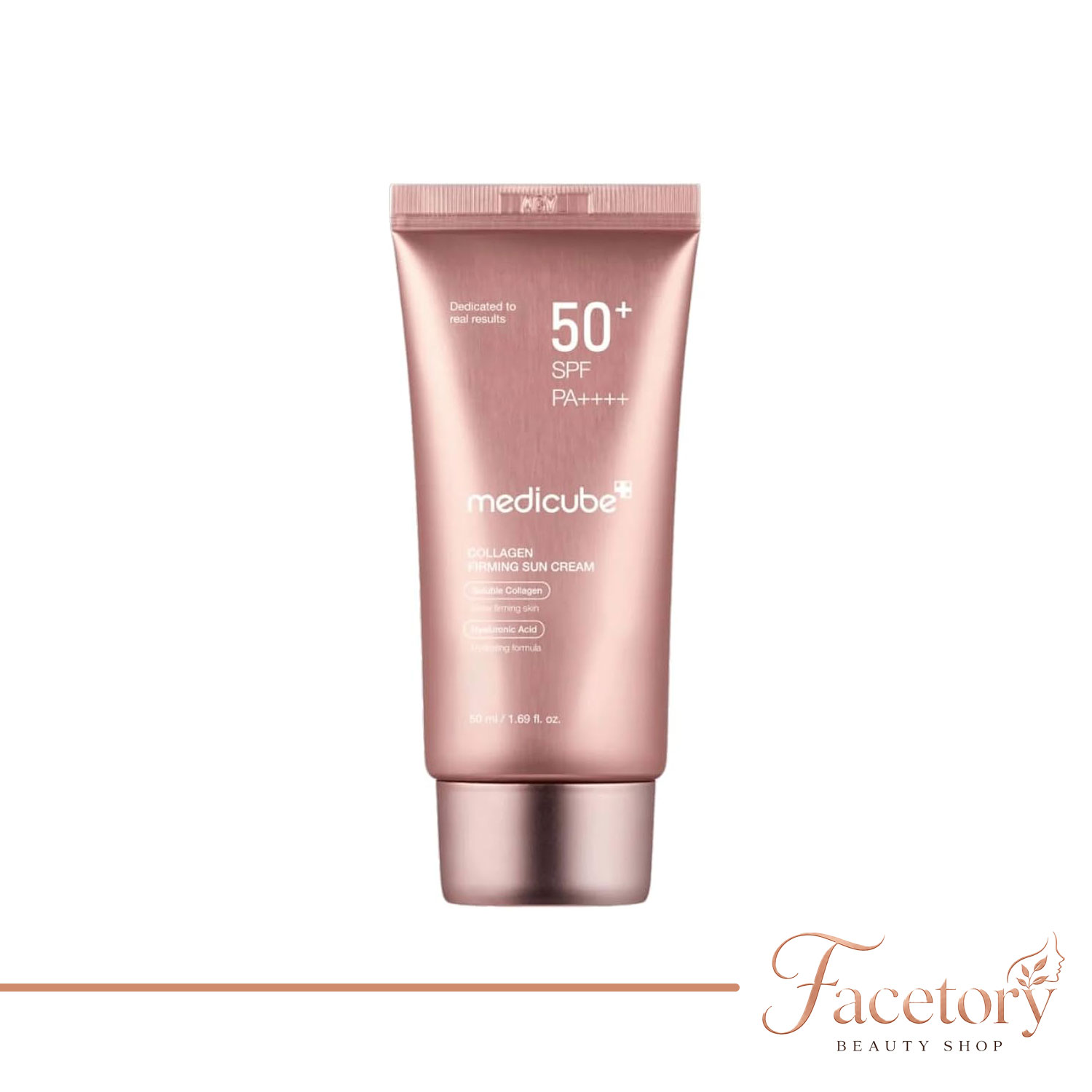 قالب-محصول-فیس-طوری-med ضد آفتاب کلاژن مدیکیوب مدل فرمینگ SPF50+ PA++++