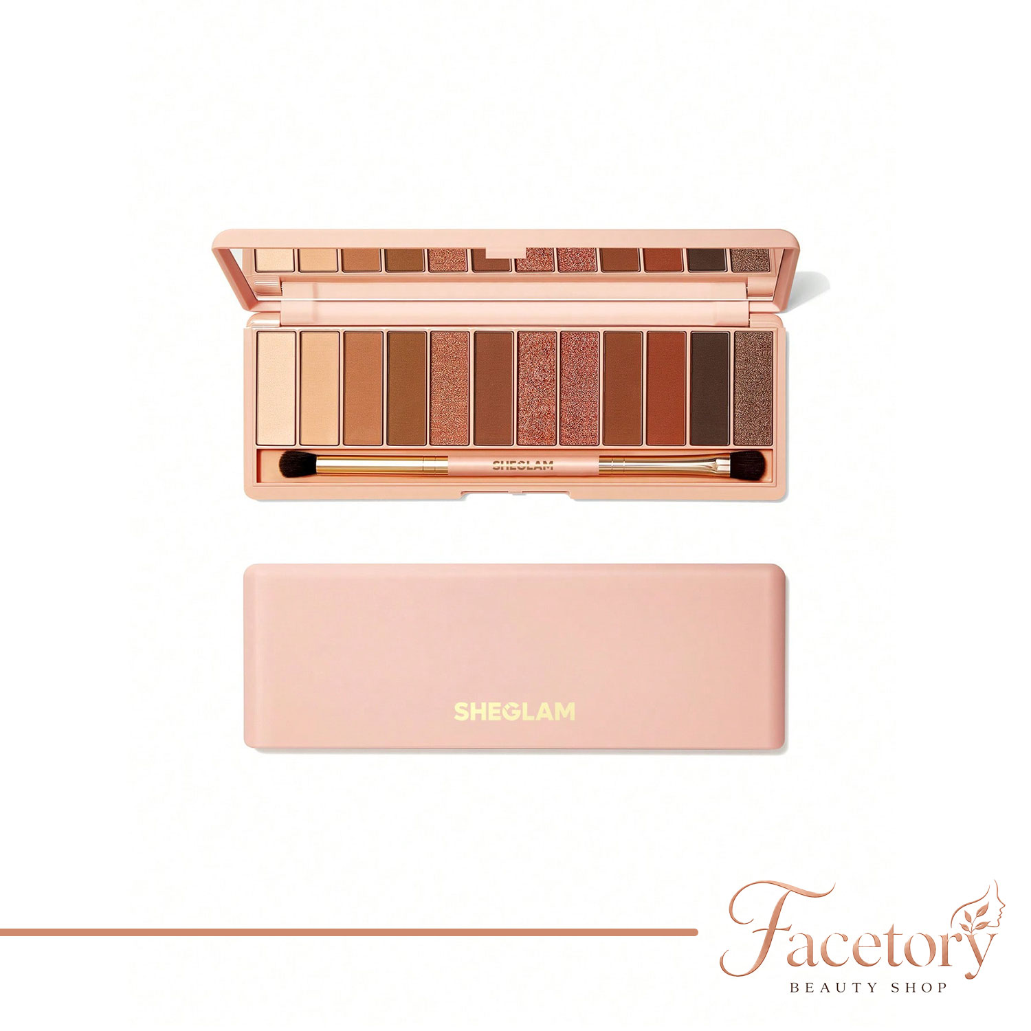 پالت سایه ۱۲ رنگ شیگلم مدل Burgundy Palette وزن ۱۰.۵ گرم