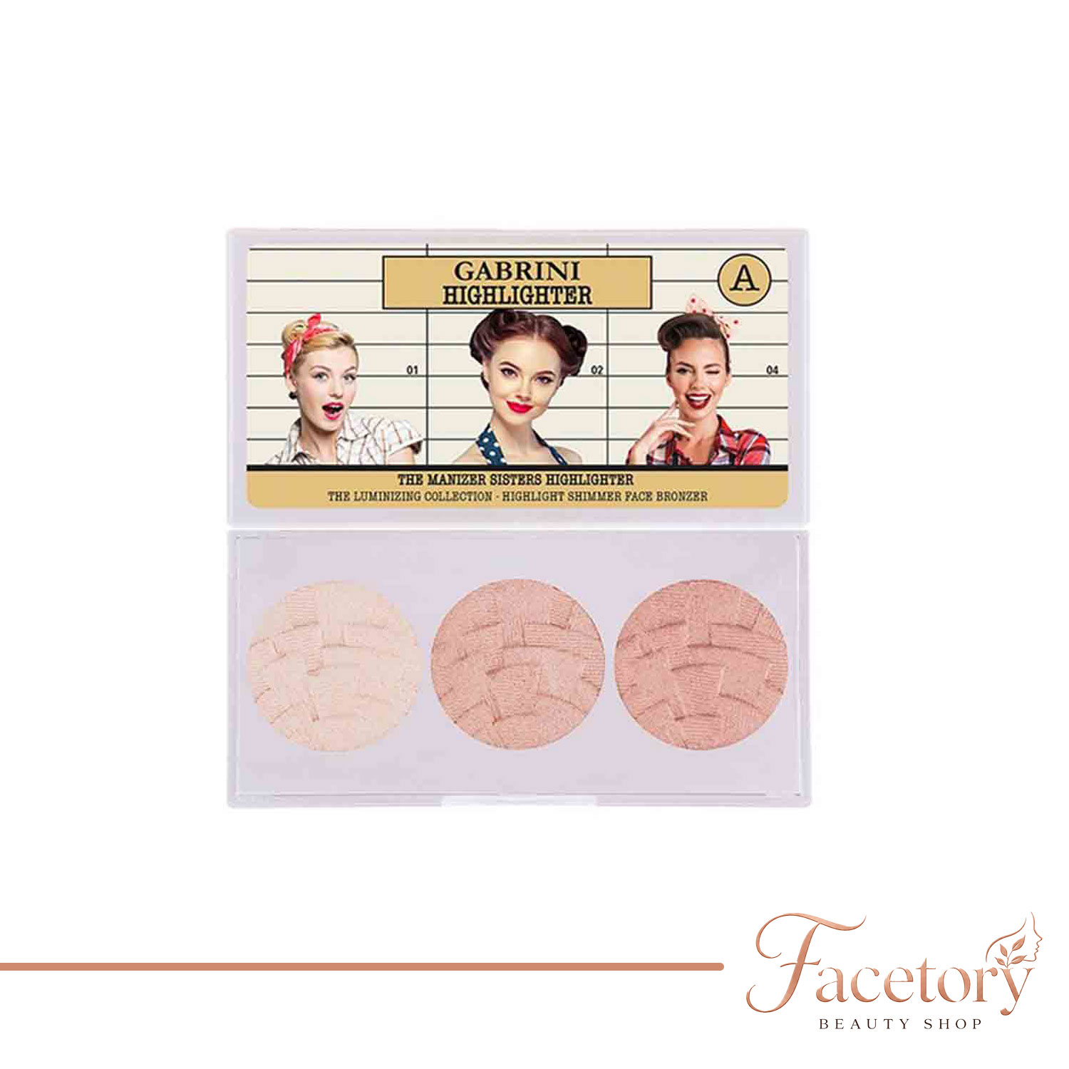 پالت هایلایتر گابرینی The Manizer Sisters Highlighter