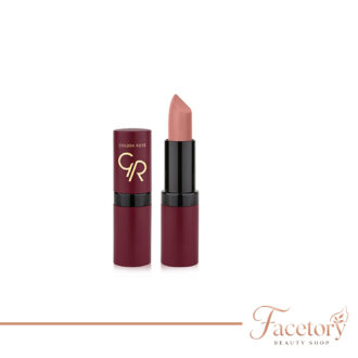 رژلب جامد مات مخملی گلدن رز مدل Velvet Matte Lipstick وزن ۴.۲ گرم